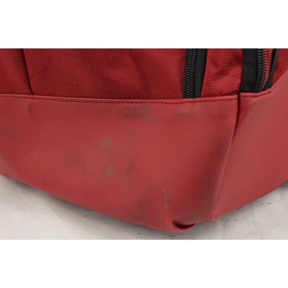 Samsonite Rolling Backpack Wheeled Travel Laptop Carry On Red Telescoping Handle